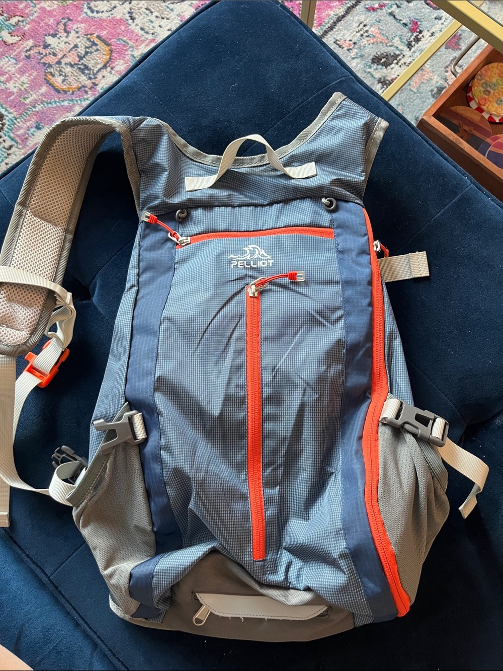 Blue and Gray 20L Hiking Backpack